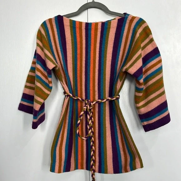 TRACY FEITH WOOL BELTED-TUNIC SWEATER - Picture 1 of 5